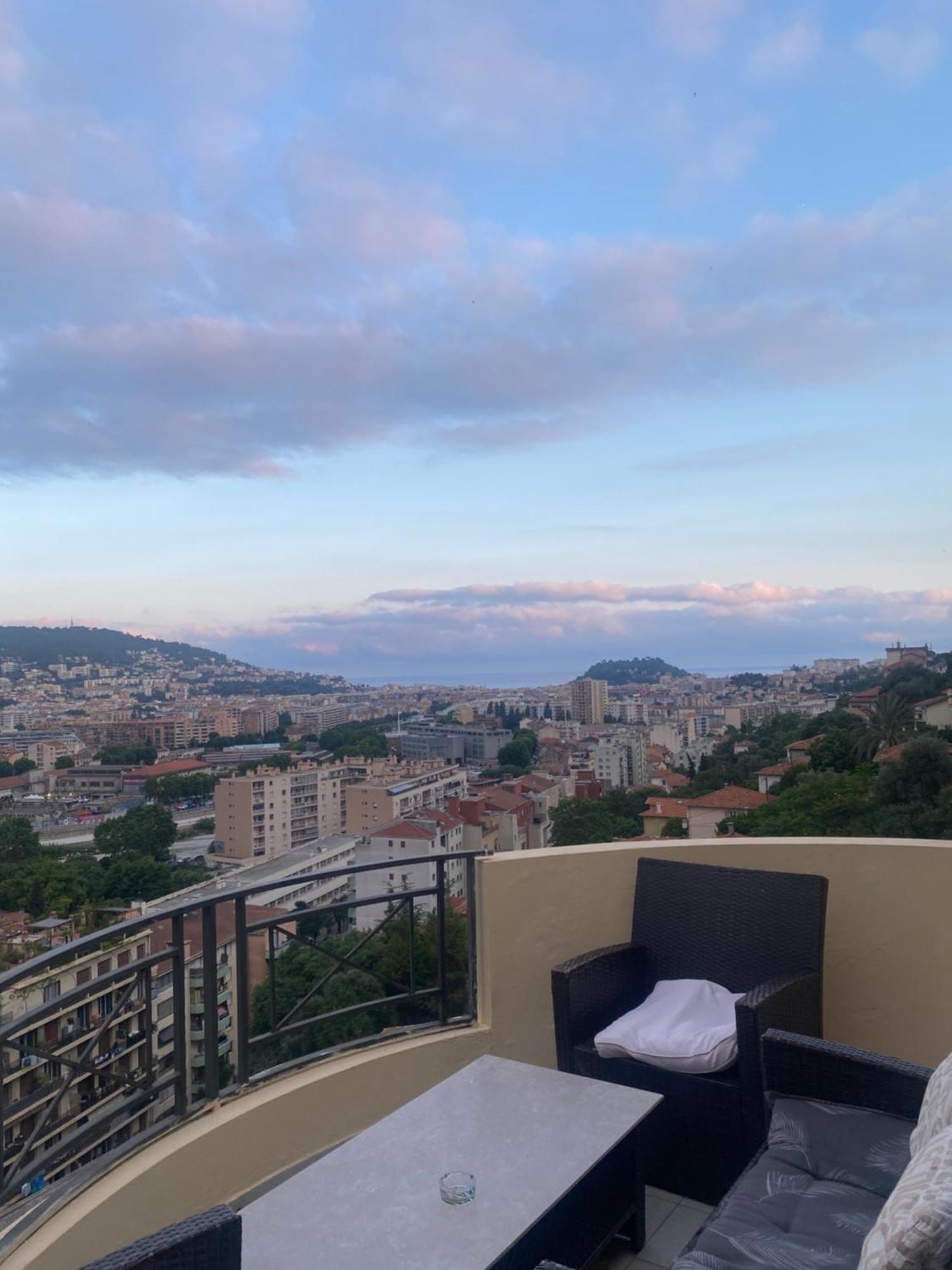 Appartement-Nice 01 Vue Mer - Panoramique Wifi-Parking Exterior foto