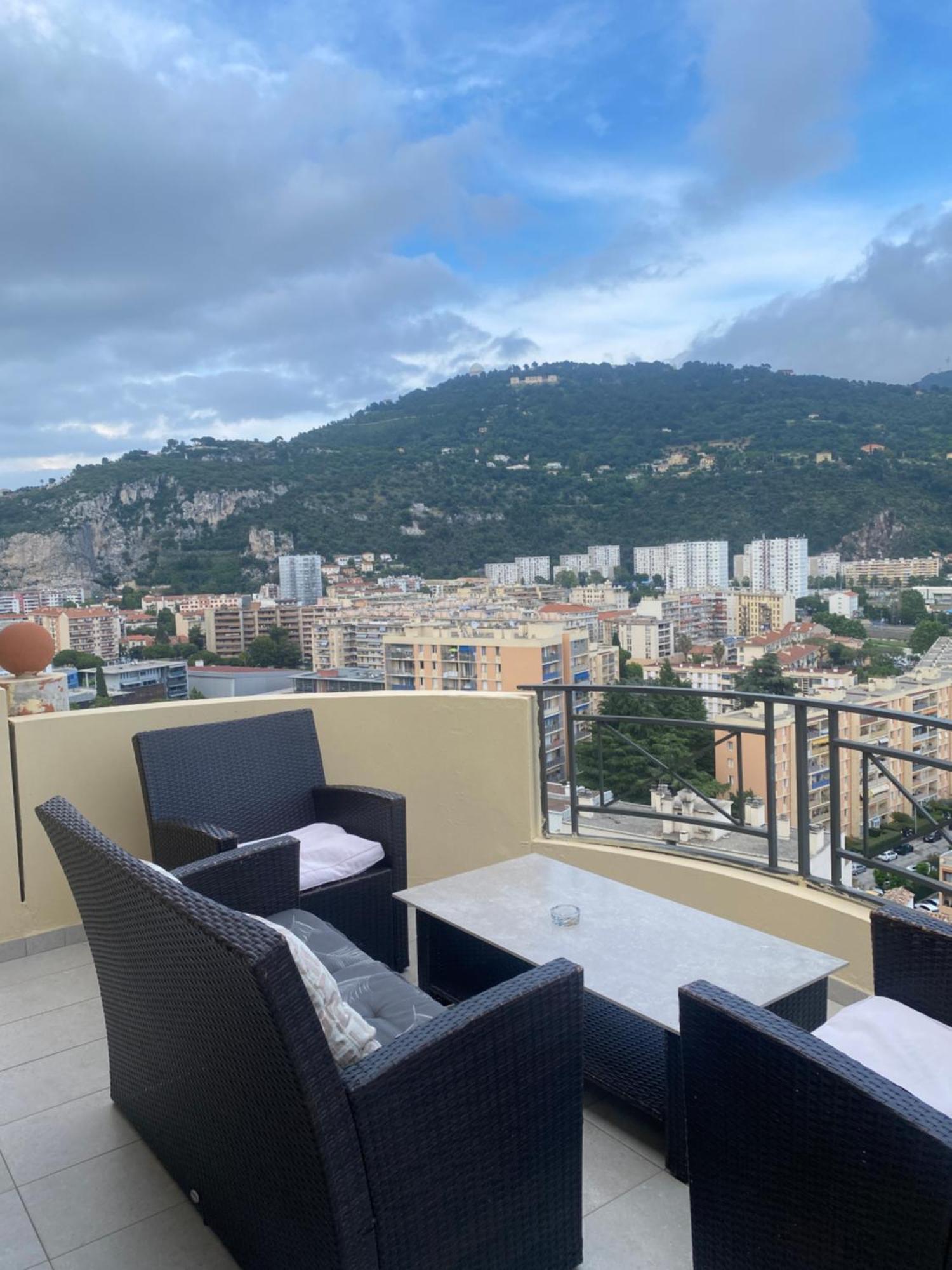 Appartement-Nice 01 Vue Mer - Panoramique Wifi-Parking Exterior foto